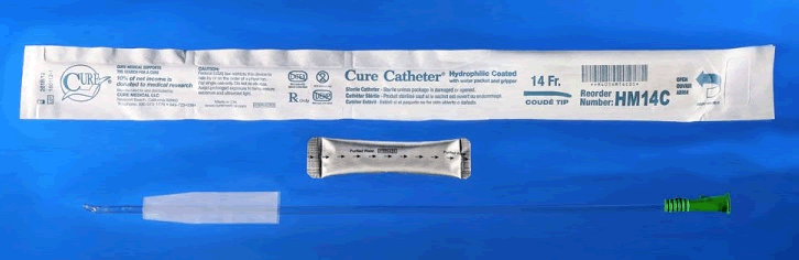 HM14C CATHETER MALE 14FR 16IN COUDE' TIP HYDROPHILIC STERILE ( CS 300 ...