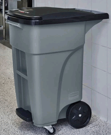 Rubbermaid Commercial Products Brute Step-On Rollout Trash/Garbage