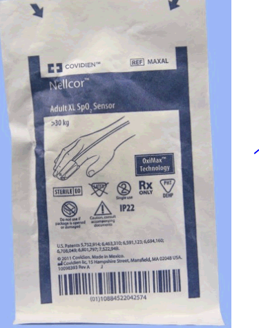 MAXAL SENSOR ADHESIVE SPO2 ADULT 36IN CABLE SINGLE USE STERILE ( EA 1 )