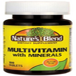 54629007501 MULTIVITAMIN W/MINERALS TABLET 100CT NATURES BLEND ( EA 100 ...