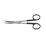 Ribbon Scissors 4 in Curved 15mm Blunt/Blunt - Delasco