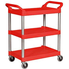 3-Shelf Economy Plastic Cart