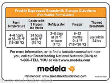 Breastmilk Storage frame magnet - English or Spanish