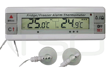 Refrigerator/Freezer Thermometer Serialized and Traceable , -50 To